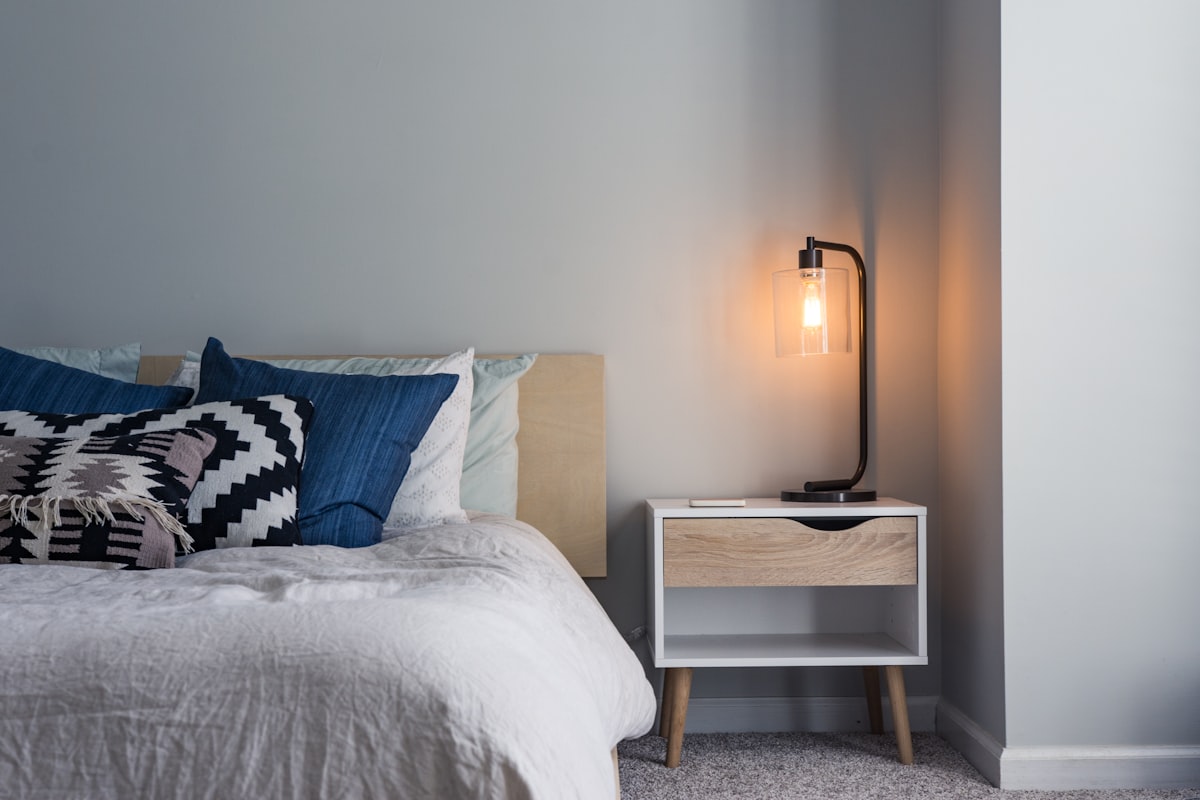 Clean, furnished bedroom in a Rooted Co-Living home